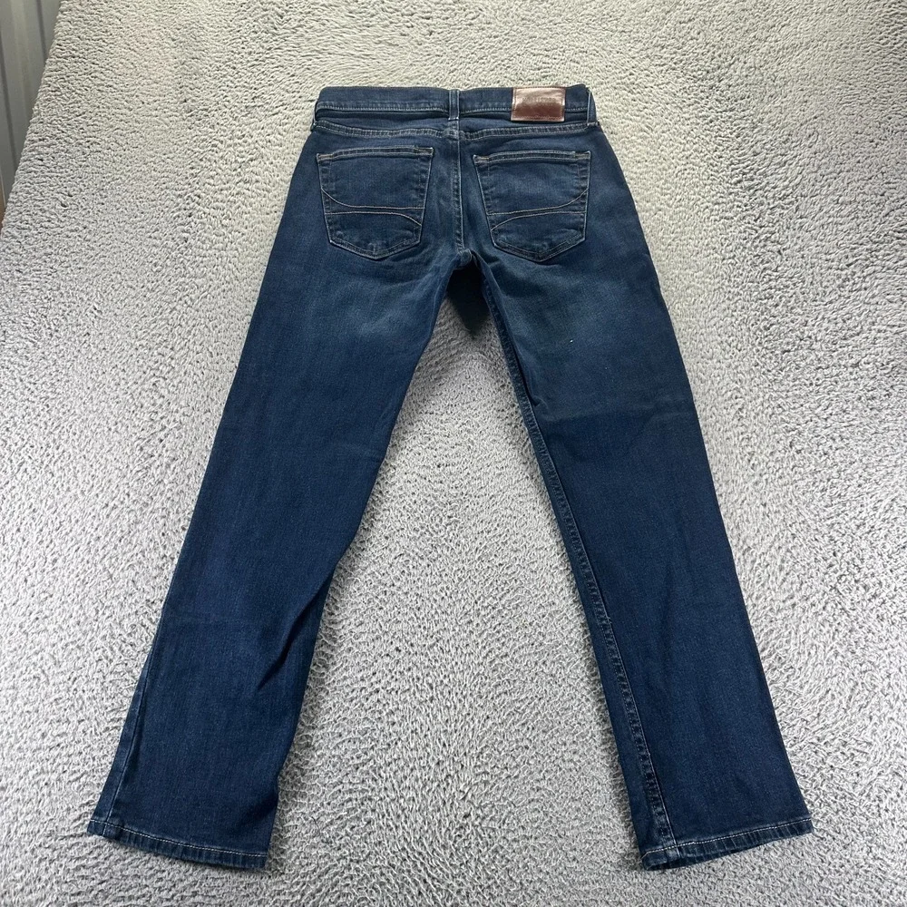 Hollister Epic Flex Jeans Mens‎ 29x30 Blue Denim Straight Slim Fit Faded Stretch